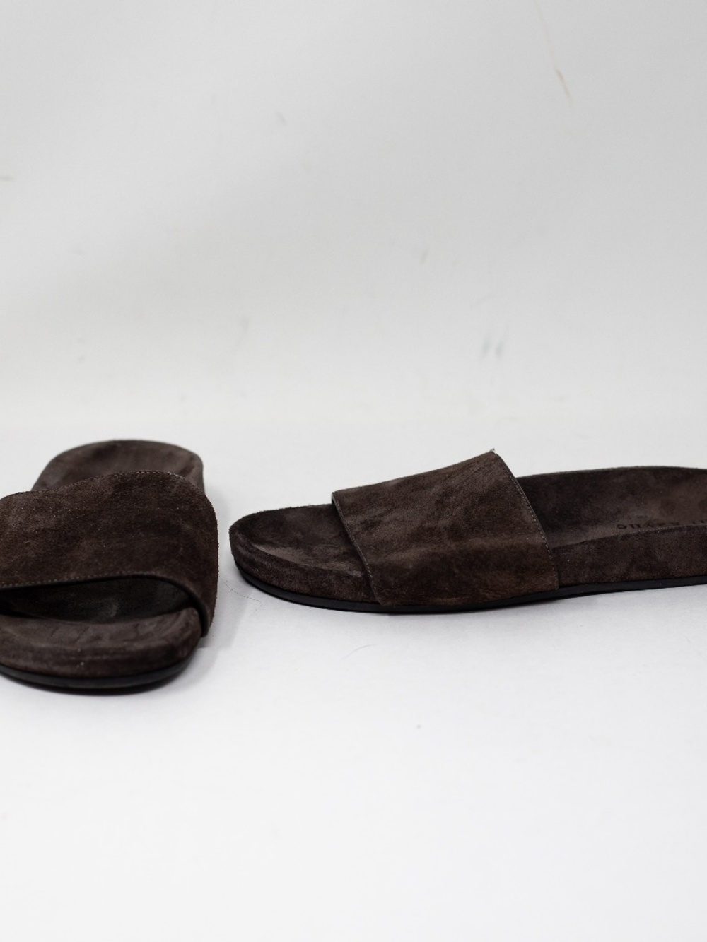 Jenni Kayne Lyle Women's Genuine Suede Leather Slip On Sandals Shoes Gray 6